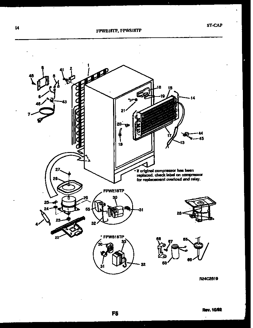 System and automatic defrost parts