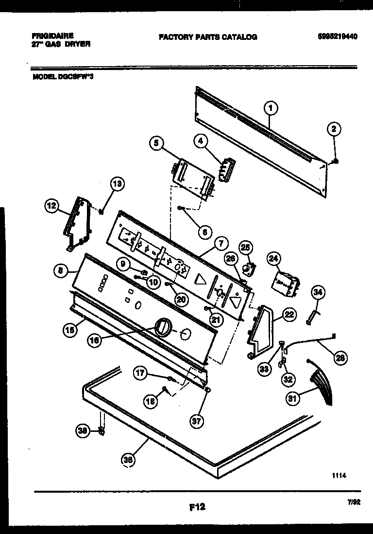 CONSOLE AND CONTROL PARTS