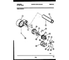 Frigidaire DGCSFL3 blower and drive parts diagram
