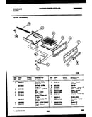 Broiler drawer parts