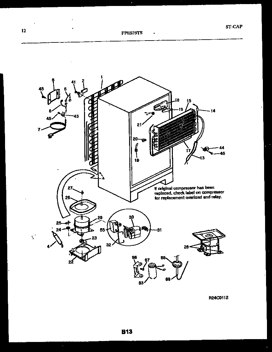 System and automatic defrost parts