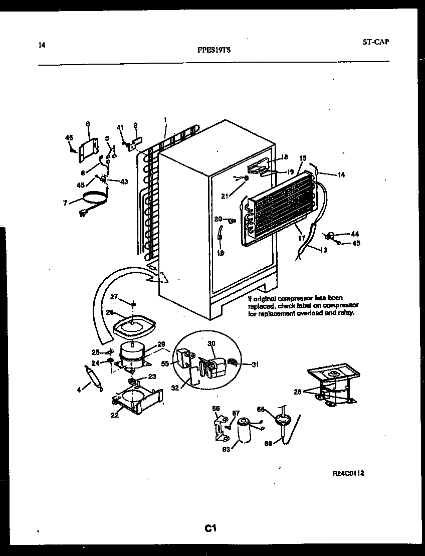 System and automatic defrost parts