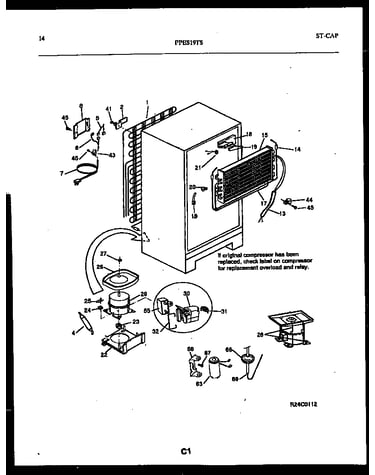 System and automatic defrost parts