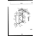 Frigidaire FPES19TRW1 cabinet parts diagram