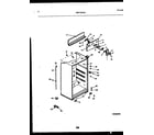 Universal/Multiflex (Frigidaire) MRT18CHAA0 cabinet parts diagram