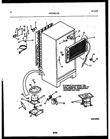 System and automatic defrost parts