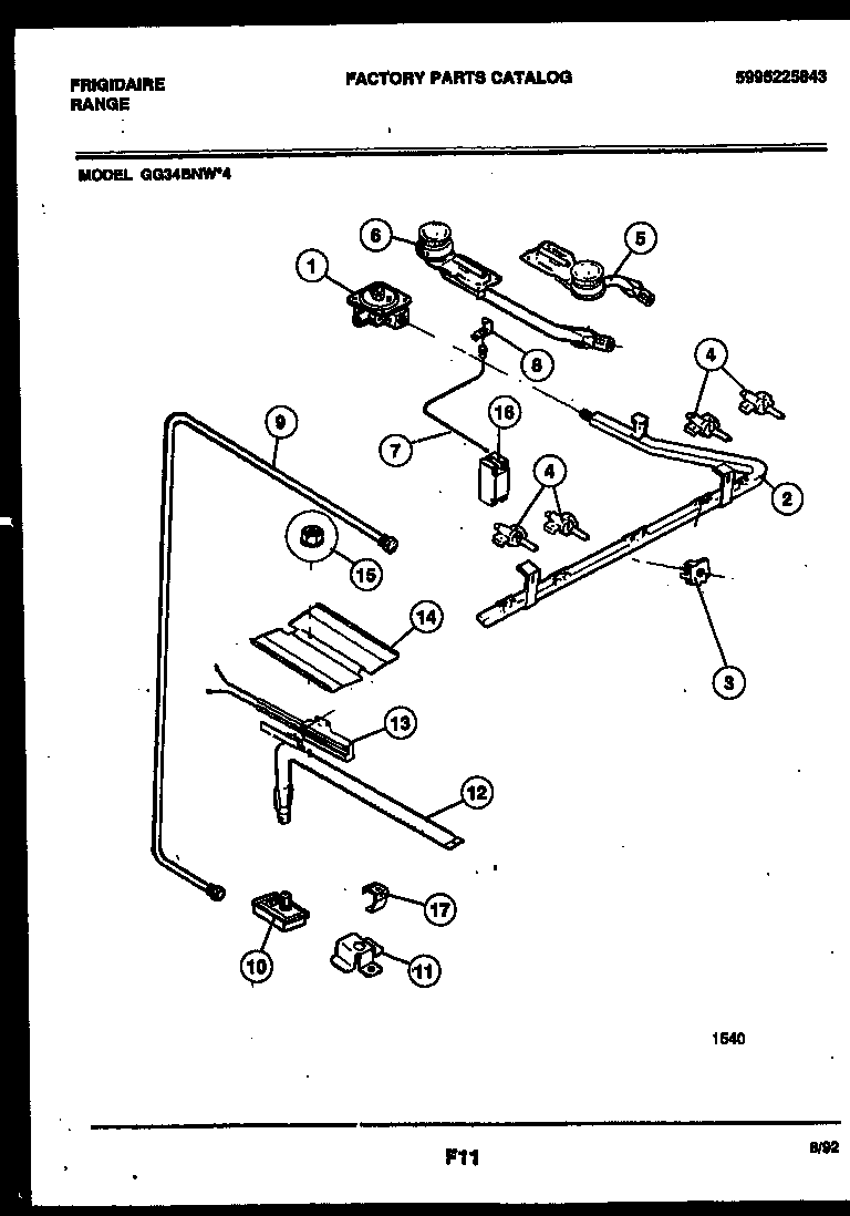 BURNER, MANIFOLD AND GAS CONTROL