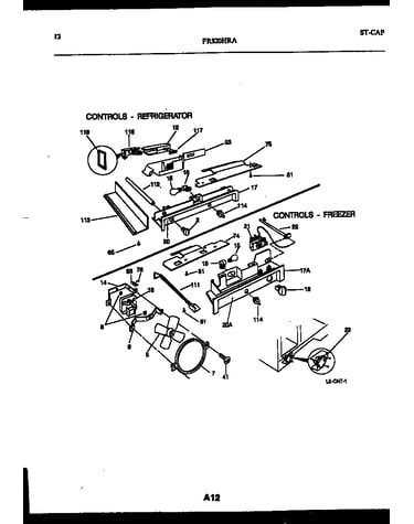 Refrigerator control assembly, damper control assembly and f