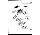 Frigidaire FPGS18TISW0 shelves and supports diagram