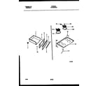 Frigidaire FEF366CASA cooktop and drawer parts diagram