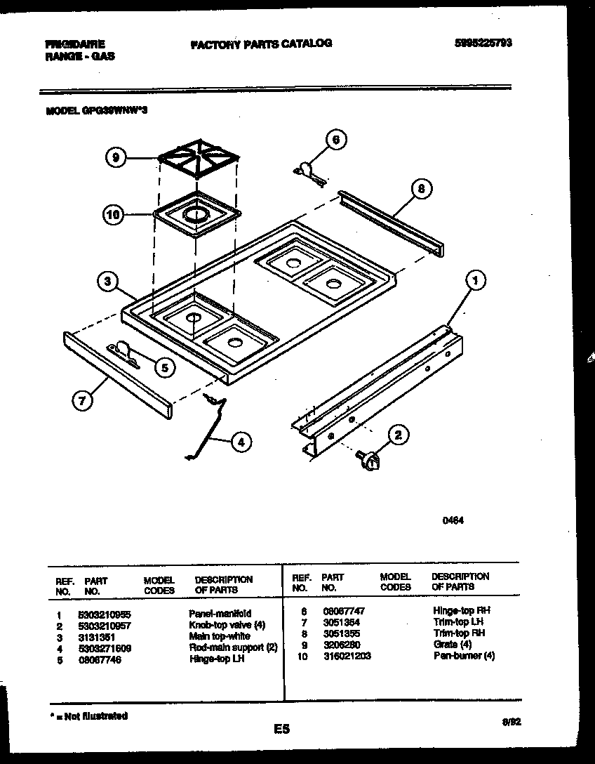 COOKTOP PARTS