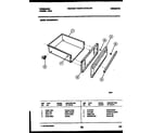 Frigidaire GPG39WNW3 drawer parts diagram