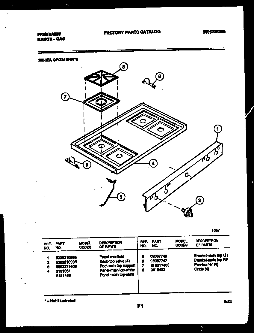 Cooktop parts