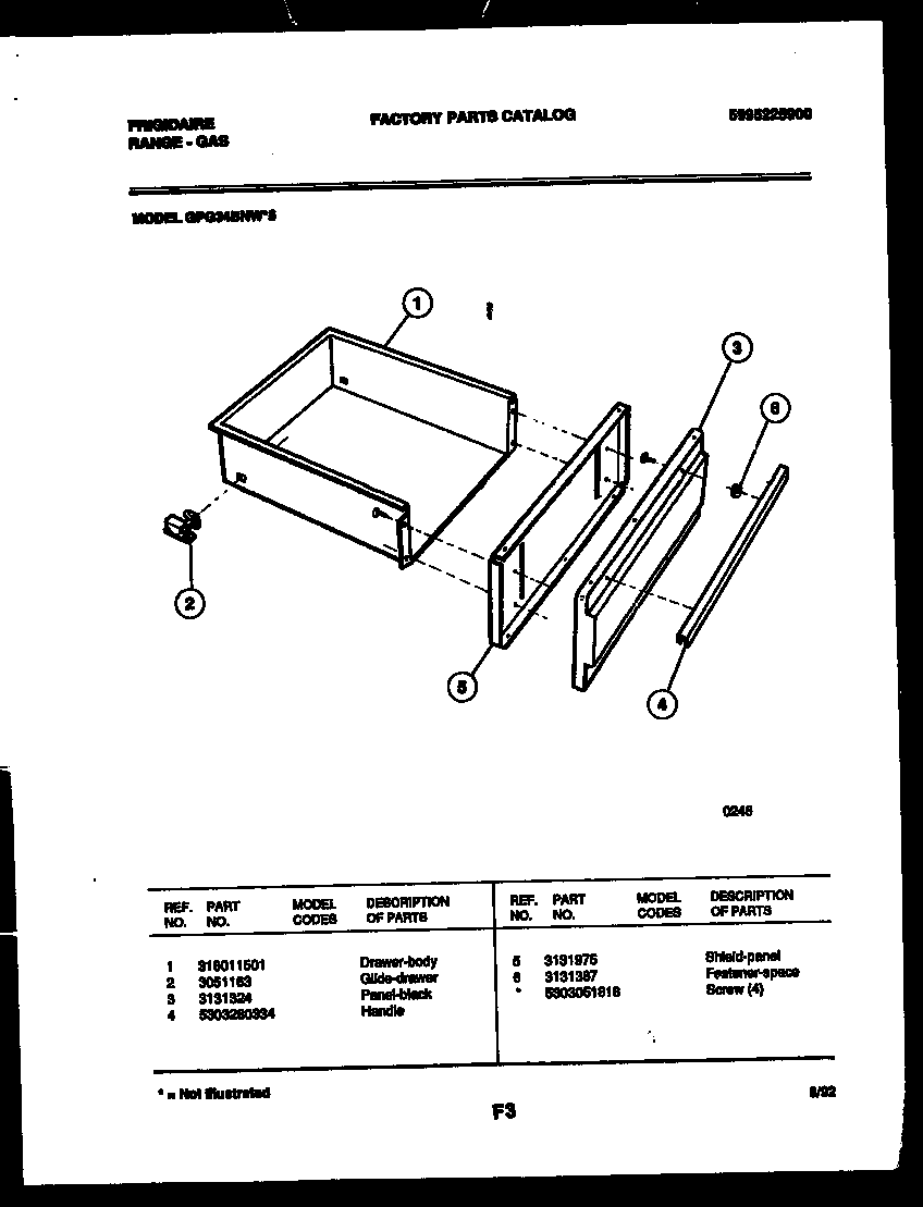 DRAWER PARTS