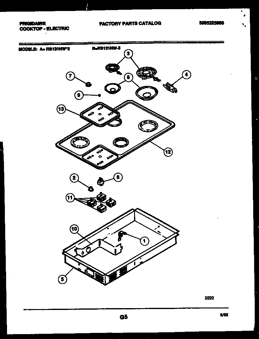 COOKTOP PARTS