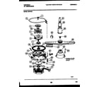 Tappan DB418PW2 motor pump parts diagram
