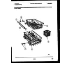 Frigidaire DB418PW2 racks and trays diagram