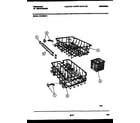 Frigidaire DW1805KW4 racks and trays diagram