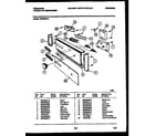Frigidaire DW2508PW2 console and control parts diagram