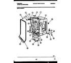 Frigidaire DW2508PW2 tub and frame parts diagram