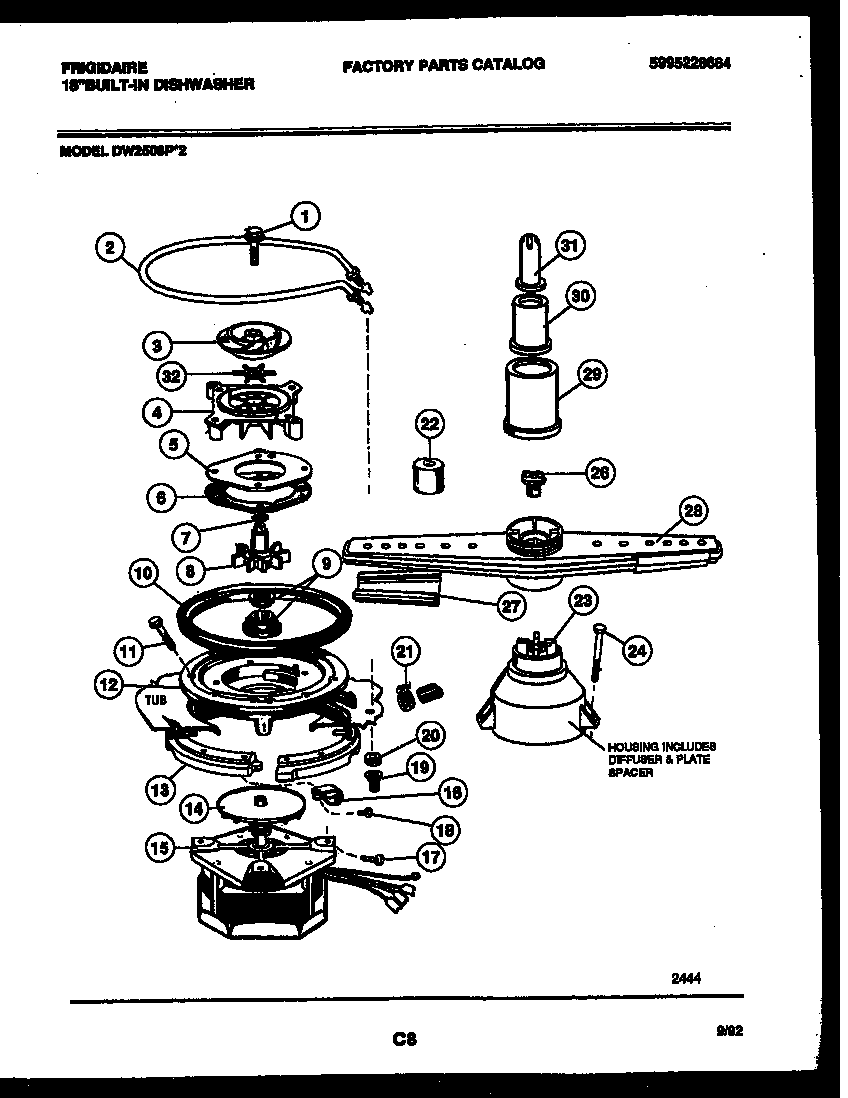 Motor pump parts