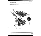 Frigidaire DW2508PW2 racks and trays diagram