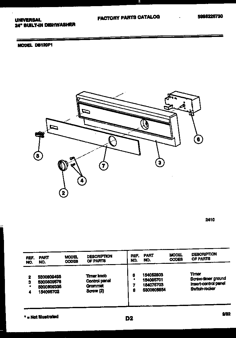 CONSOLE AND CONTROL PARTS