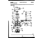 Frigidaire DB120P1 motor pump parts diagram