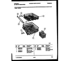 Frigidaire DB120P1 racks and trays diagram
