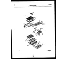 Frigidaire ATN130BL0 shelves and supports diagram