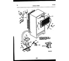 Frigidaire ATN130BL0 system and automatic defrost parts diagram
