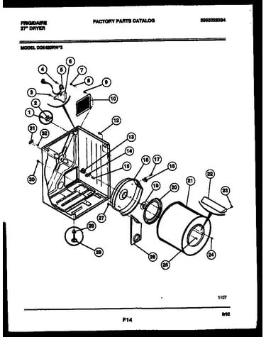Cabinet and component parts