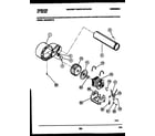 Frigidaire DG6420RW2 blower and drive parts diagram