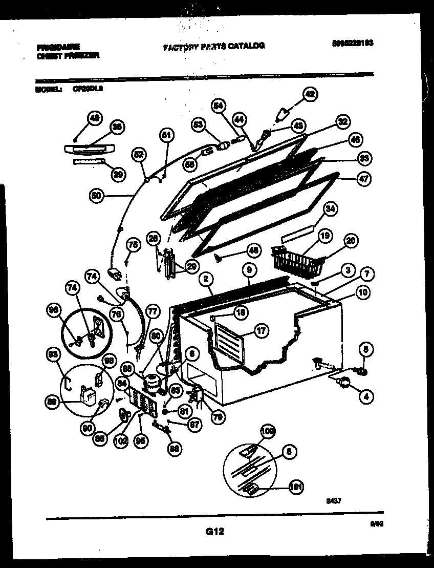 Chest freezer parts