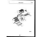 Frigidaire FPD14TPLW2 shelves and supports diagram