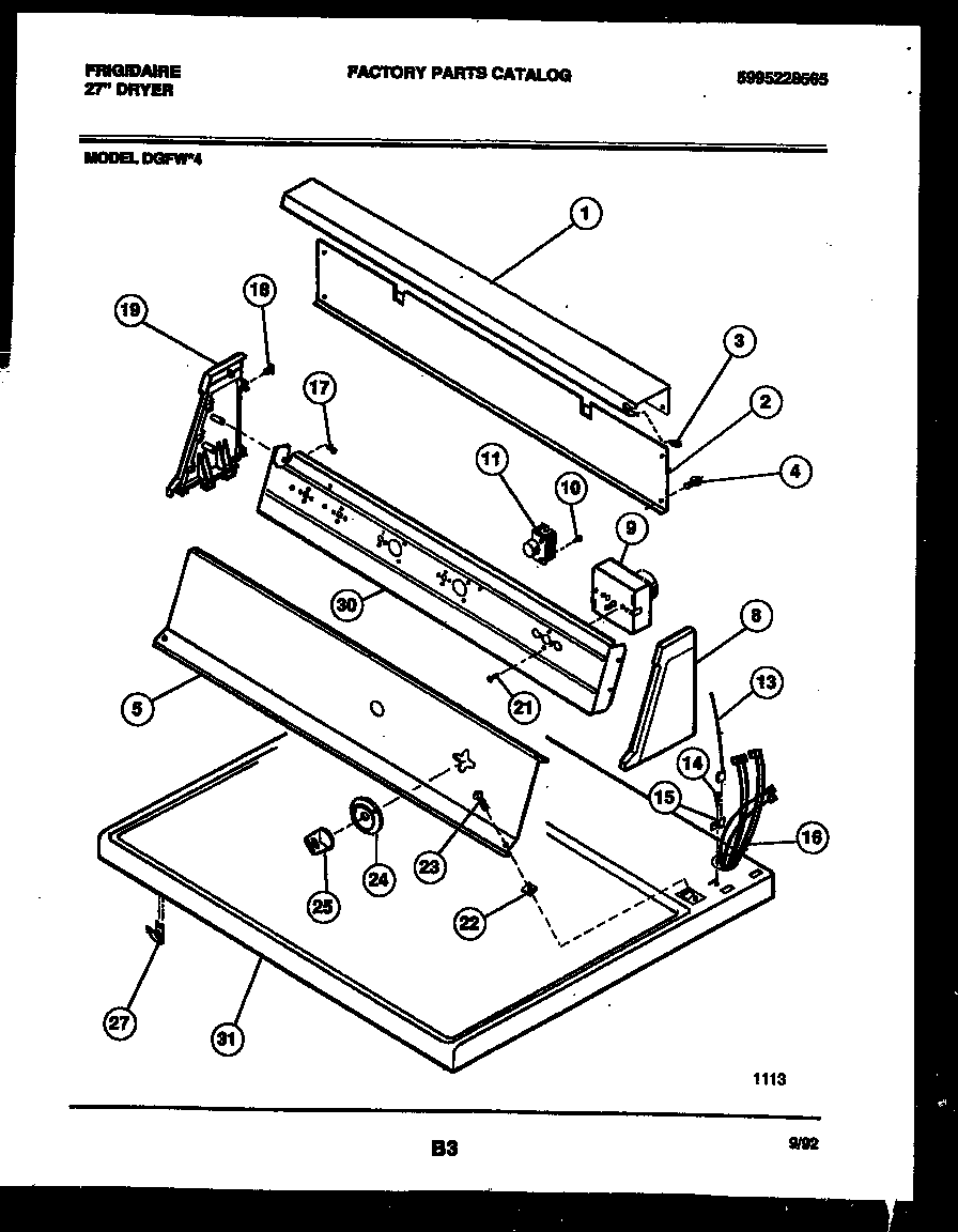Console and control parts