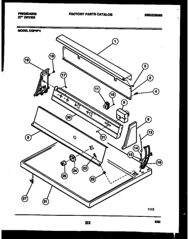 Console and control parts
