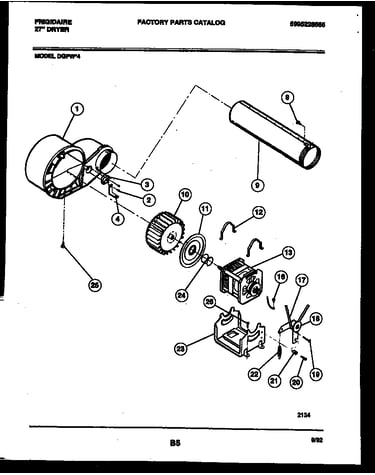 Blower and drive parts