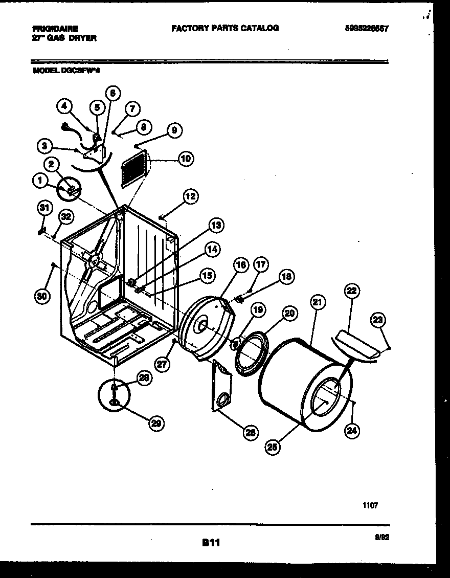Cabinet and component parts