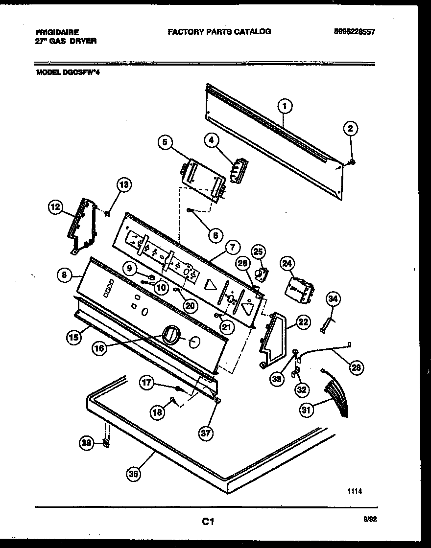 CONSOLE AND CONTROL PARTS