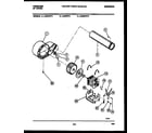 Frigidaire DGDMFH4 blower and drive parts diagram