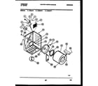 Frigidaire DGSFL4 cabinet and component parts diagram