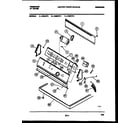 Frigidaire DGISFW4 console and control parts diagram