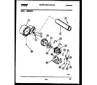 Frigidaire DG5520RW2 blower and drive parts diagram