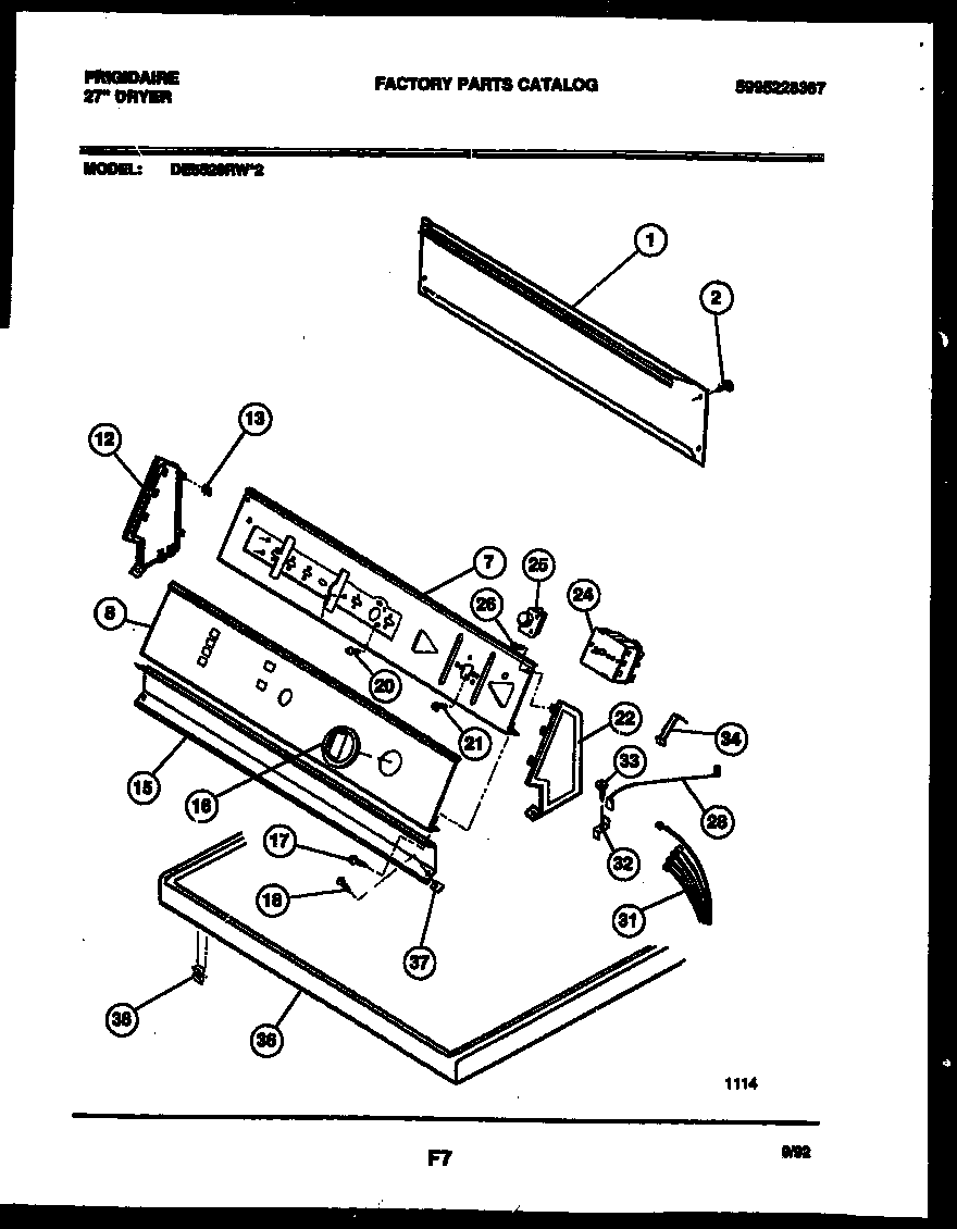 Console and control parts