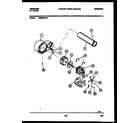 Frigidaire DE5520RW2 blower and drive parts diagram