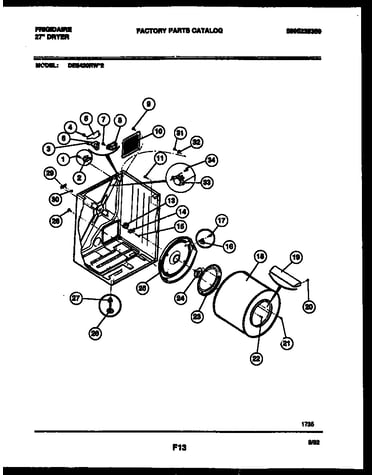 Cabinet and component parts
