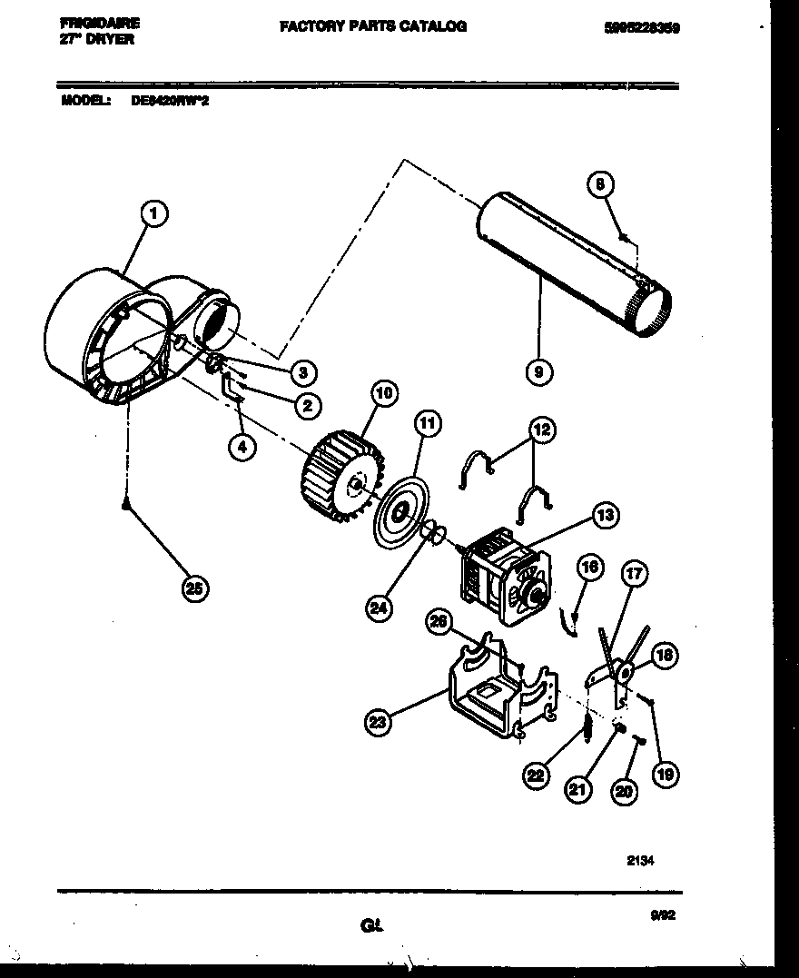 Blower and drive parts