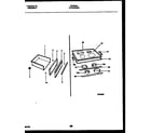 Frigidaire FEF368CASB cooktop and drawer parts diagram