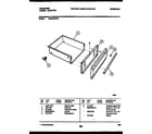 Frigidaire REGC39BNW3 drawer parts diagram